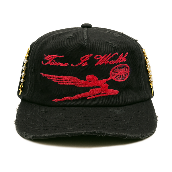 SCARLET ANGEL CAP (HANDMADE.)